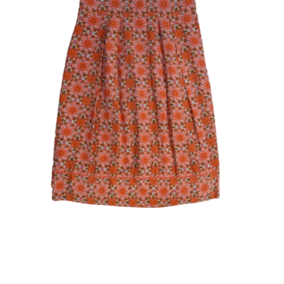 Jigsaw 100% silk grey and orange summer dress (size 10) - Picture 4 of 4